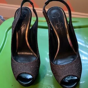 Jessica Simpson sparkly heels